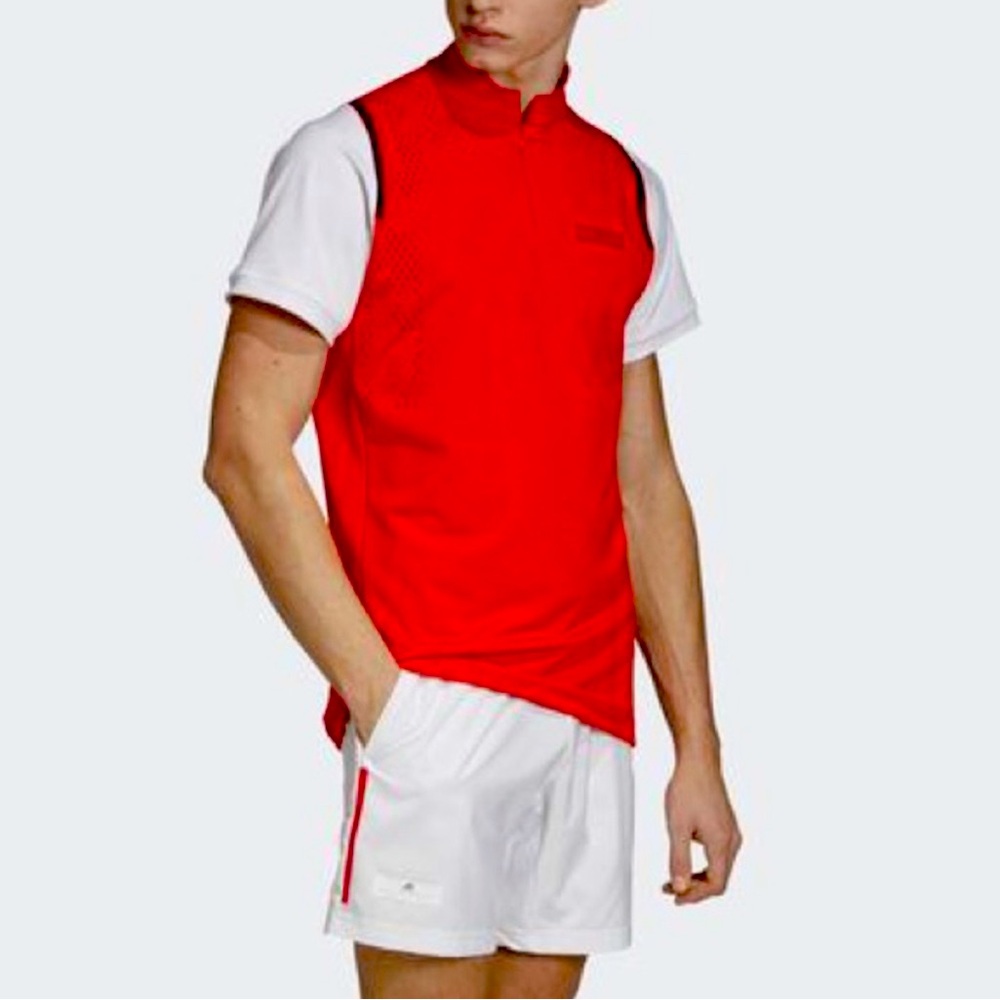 Stella McCartney Adidas Court Zip Shirt w/ Perforated back